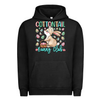 Pigment Black cottontail bunny club Urban Hoodie - LillyAllenDesigns