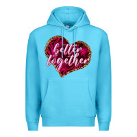 Ocean Blue better together Premium Hoodie - NancyCooperArtShop