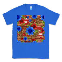 True Royal patriotic flowers seamless pattern Classic Tee - HRA Design Shop
