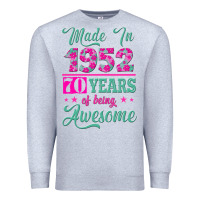 Heather Grey made in 1952, 70 years of being awesome kopya Premium Sweatshirt - Jasminsmagicworld