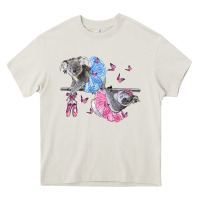 Cream Koalas With Tutu Heavy Core Tee - LillyAllenDesigns