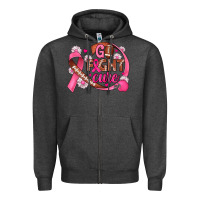 Charcoal Heather breast cancer go fight cure football Zipper Hoodie - JahusDesignShop