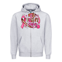 Heather Grey breast cancer go fight cure football Zipper Hoodie - JahusDesignShop