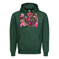 Sports Green breast cancer go fight cure football Zipper Hoodie - JahusDesignShop