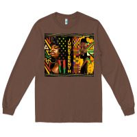 Chestnut juneteenth tumbler Long Sleeve Tee - HRA Design Shop