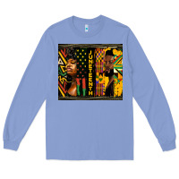 Colony Blue juneteenth tumbler Long Sleeve Tee - HRA Design Shop