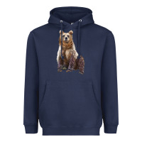 Navy bear Heavyweight Hoodie - Artiststas