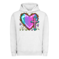 Pigment Lunar Rock easter cross heart la Urban Hoodie - LillyAllenDesigns