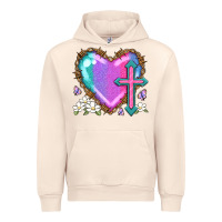 Sandshell easter cross heart la Urban Hoodie - LillyAllenDesigns
