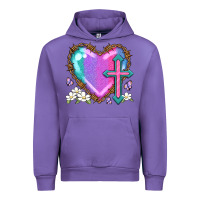 Tulip easter cross heart la Urban Hoodie - LillyAllenDesigns