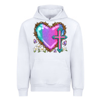 White easter cross heart la Urban Hoodie - LillyAllenDesigns