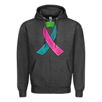 Charcoal Heather metastatic breast cancer ribbon Zipper Hoodie - JahusDesignShop