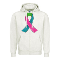 Oatmeal Heather metastatic breast cancer ribbon Zipper Hoodie - JahusDesignShop