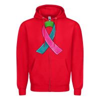 Red metastatic breast cancer ribbon Zipper Hoodie - JahusDesignShop