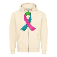Sandshell metastatic breast cancer ribbon Zipper Hoodie - JahusDesignShop
