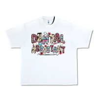 White dental assistant Urban Heavy Tee - Zillion Design Studio