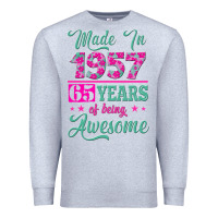 Heather Grey made in 1957, 65 years of being awesome kopya Premium Sweatshirt - Jasminsmagicworld