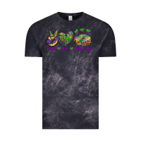 Cloud Black Peace Love King Cake Vintage Tee - RanaPortraitStore