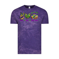 Cloud Purple Peace Love King Cake Vintage Tee - RanaPortraitStore