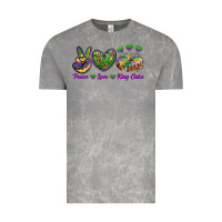 Cloud Rock Peace Love King Cake Vintage Tee - RanaPortraitStore