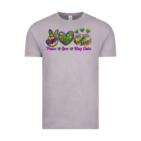 Vintage Zinc Peace Love King Cake Vintage Tee - RanaPortraitStore