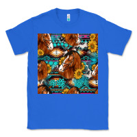 True Royal sunflower horses seamless pattern Classic Tee - HRA Design Shop