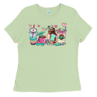 Matcha nurse  coffee cup Ladies Tee - AdoDesignShop