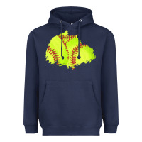 Navy softball patch Heavyweight Hoodie - AdoDesignShop