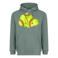 Sage softball patch Heavyweight Hoodie - AdoDesignShop
