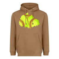 Toasted Coconut softball patch Heavyweight Hoodie - AdoDesignShop