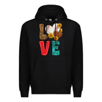 Black western love baseball Premium Hoodie - NancyCooperArtShop