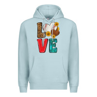 Blue Mist western love baseball Premium Hoodie - NancyCooperArtShop