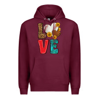 Burgundy western love baseball Premium Hoodie - NancyCooperArtShop