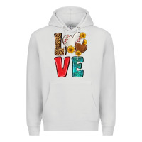 Dove Grey western love baseball Premium Hoodie - NancyCooperArtShop
