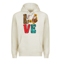 Oatmeal Heather western love baseball Premium Hoodie - NancyCooperArtShop
