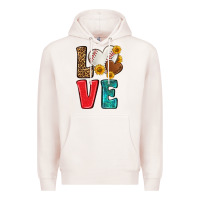 Pale Pink western love baseball Premium Hoodie - NancyCooperArtShop