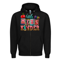 Black little miss kinder Zipper Hoodie - AdoDesignShop