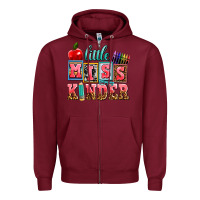 Burgundy little miss kinder Zipper Hoodie - AdoDesignShop