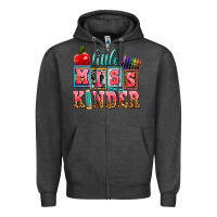 Charcoal Heather little miss kinder Zipper Hoodie - AdoDesignShop