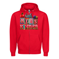 Red little miss kinder Zipper Hoodie - AdoDesignShop