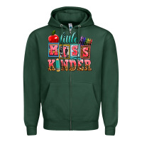 Sports Green little miss kinder Zipper Hoodie - AdoDesignShop