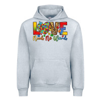 Heather Grey love needs no words Urban Hoodie - LillyAllenDesigns