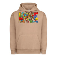 Pigment Burro love needs no words Urban Hoodie - LillyAllenDesigns