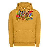 Pigment Peanut Butter love needs no words Urban Hoodie - LillyAllenDesigns