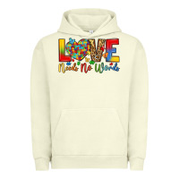 Pigment Pistachio love needs no words Urban Hoodie - LillyAllenDesigns