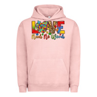 Pigment Salmon love needs no words Urban Hoodie - LillyAllenDesigns
