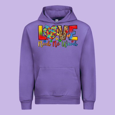 Love Needs No Words Urban Hoodie Designed By Lillyallendesigns