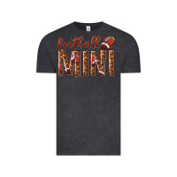 Vintage Black football mini with leopard Vintage Tee - texasbilliewilder