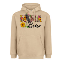 Mushroom pink mama bear with cute bear Heavyweight Hoodie - Artiststas