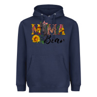 Navy pink mama bear with cute bear Heavyweight Hoodie - Artiststas